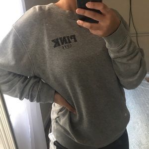 VS Pink Grey Sweatshirt